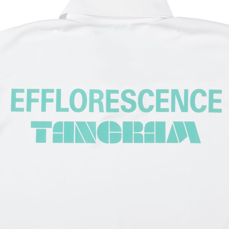 EFFLORESCENCE × TANGRAM ONE SNAP POLO WHITE TGS-MPL118