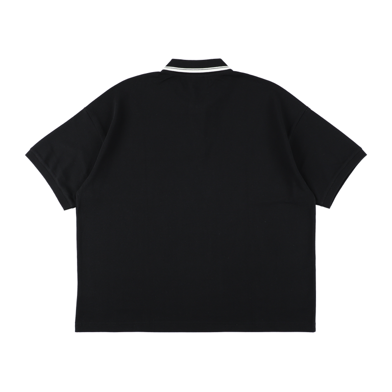 FRUIT OF THE LOOM × TANGRAM POLO SHIRTS 【2PAC SET】WHITE＆BLACK TGS-MPL120