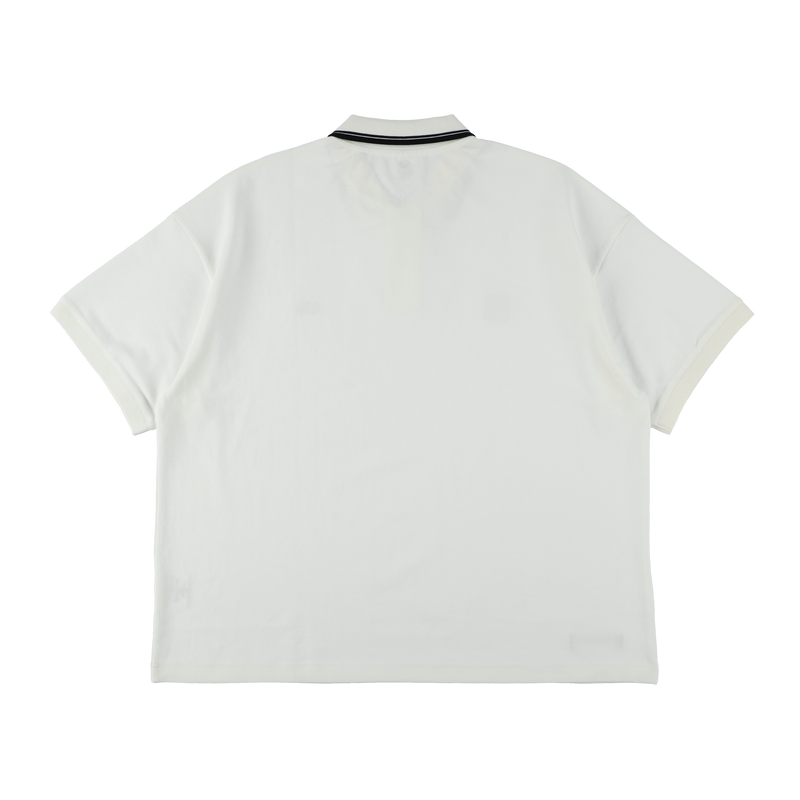 FRUIT OF THE LOOM × TANGRAM POLO SHIRTS 【2PAC SET】WHITE＆BLACK TGS-MPL120