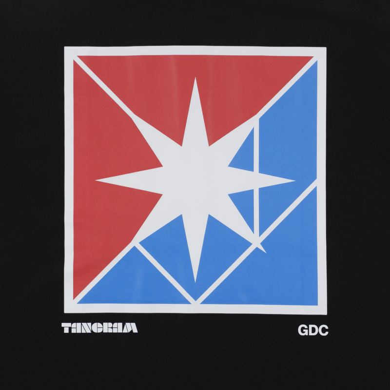 GDC×TANGRAM 5TH ANNIV. TRICO POLO SHIRTS BLACK TGS-MPL122