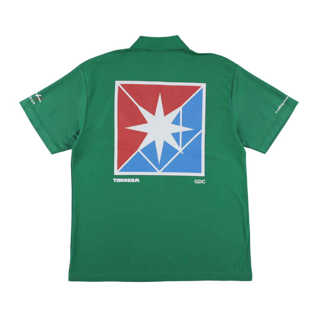 GDC×TANGRAM 5TH ANNIV. TRICO POLO SHIRTS GREEN TGS-MPL122