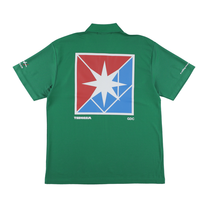 GDC×TANGRAM 5TH ANNIV. TRICO POLO SHIRTS GREEN TGS-MPL122