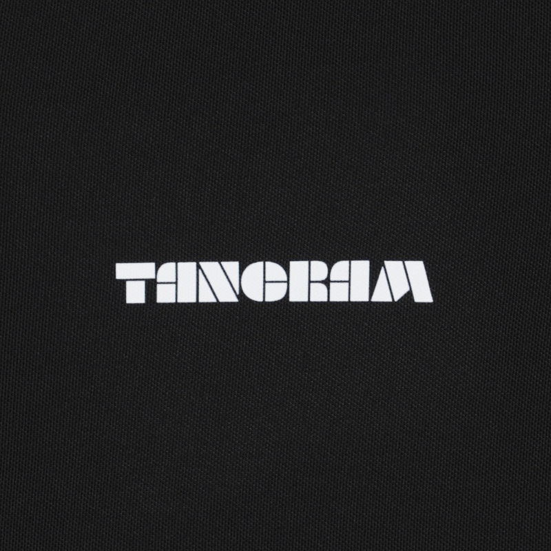 GDC×TANGRAM 5TH ANNIV. WING FLAG POLO SHIRTS BLACK TGS-MPL123