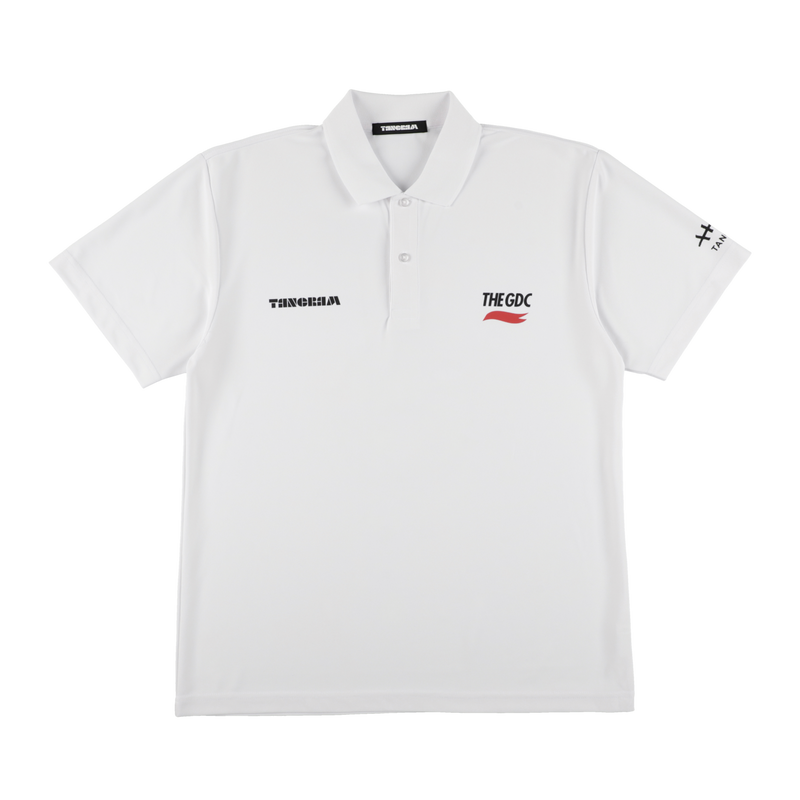 GDC×TANGRAM 5TH ANNIV. WING FLAG POLO SHIRTS WHITE TGS-MPL123