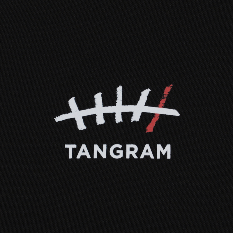 GDC×TANGRAM 5TH ANNIV. TURF STAR POLO SHIRTS BLACK TGS-MPL124