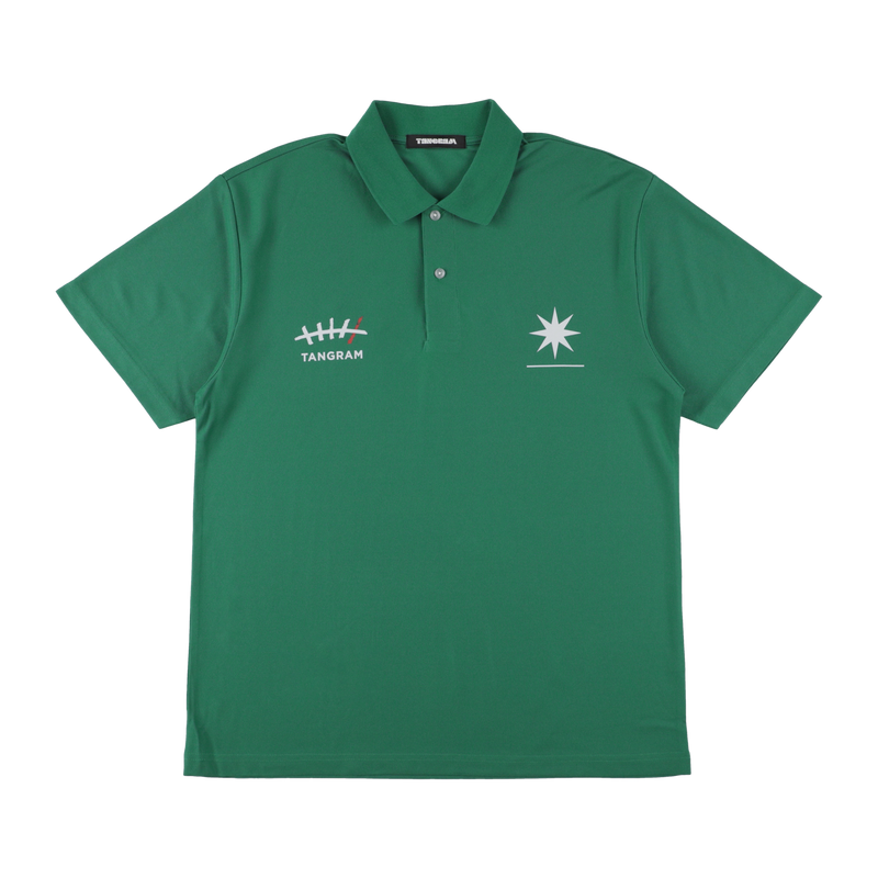GDC×TANGRAM 5TH ANNIV. TURF STAR POLO SHIRTS GREEN TGS-MPL124