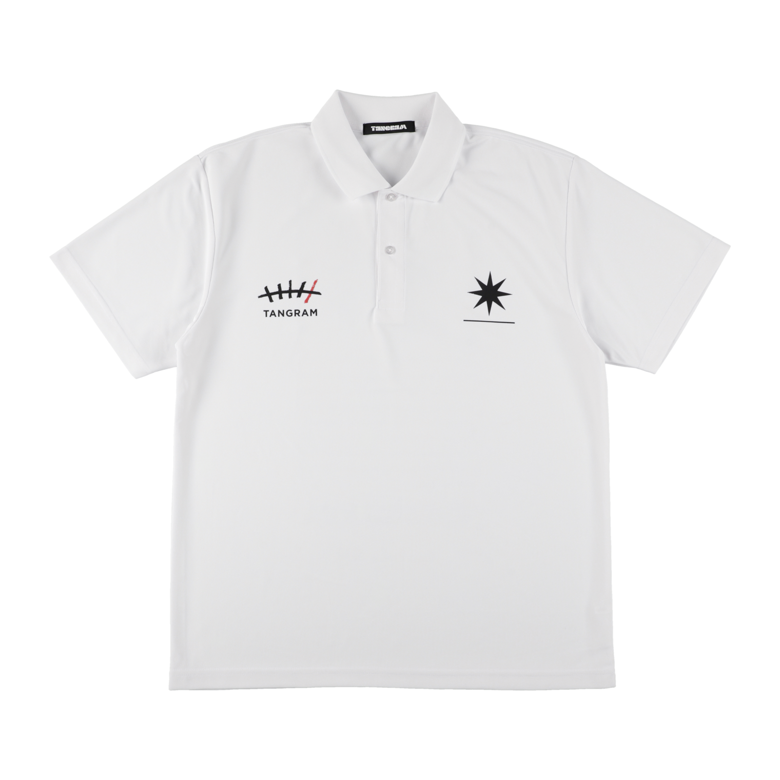 GDC×TANGRAM 5TH ANNIV. TURF STAR POLO SHIRTS WHITE TGS-MPL124