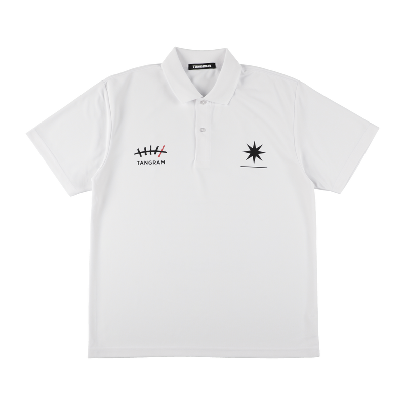 GDC×TANGRAM 5TH ANNIV. TURF STAR POLO SHIRTS WHITE TGS-MPL124