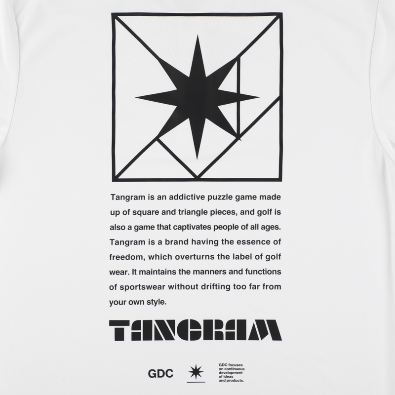 GDC×TANGRAM 5TH ANNIV. TURF STAR POLO SHIRTS WHITE TGS-MPL124