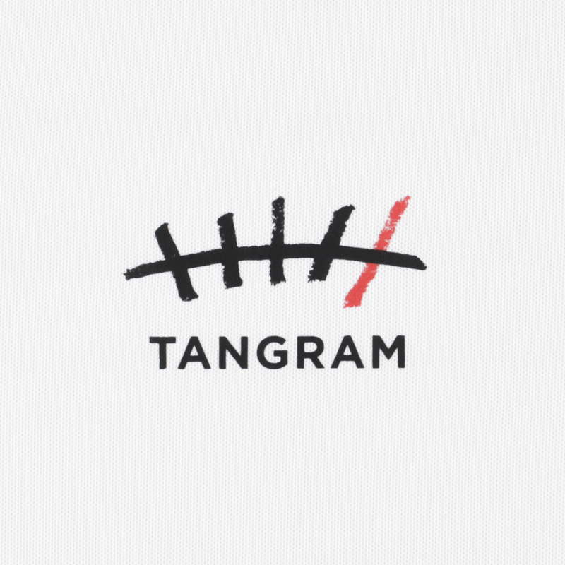 GDC×TANGRAM 5TH ANNIV. TURF STAR POLO SHIRTS WHITE TGS-MPL124