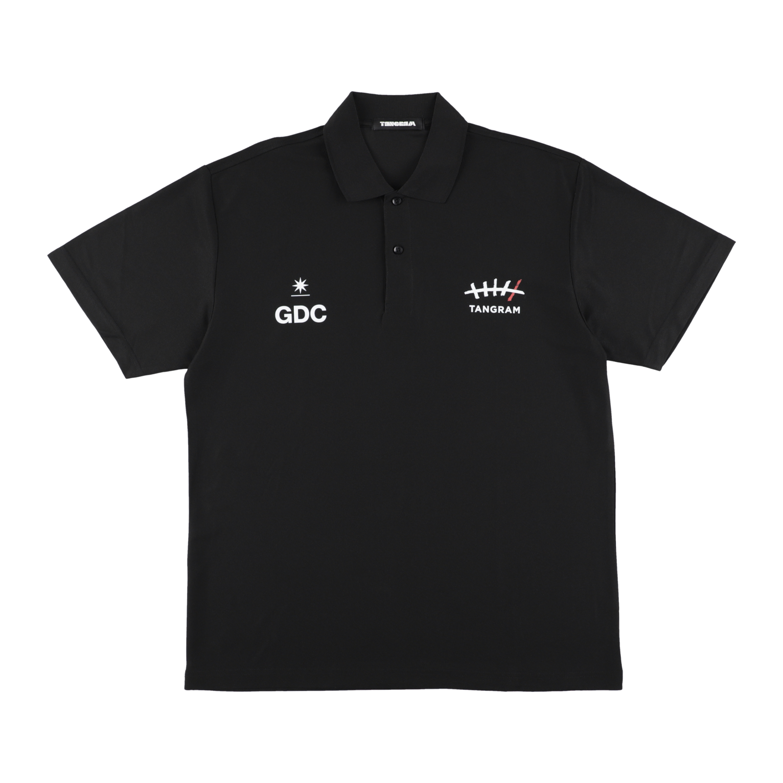 GDC×TANGRAM 5TH ANNIV. T.5 TOKYO POLO SHIRTS BLACK TGS-MPL125 GDC×TANGRAM 5TH ANNIV. T.5 TOKYO POLO SHIRTS BLACK TGS-MPL125