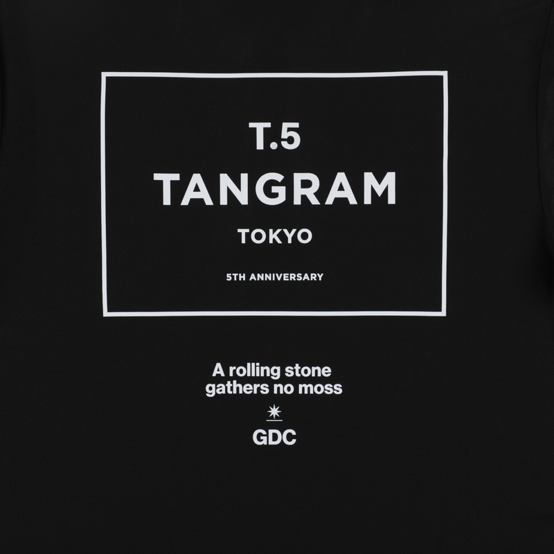 GDC×TANGRAM 5TH ANNIV. T.5 TOKYO POLO SHIRTS BLACK TGS-MPL125