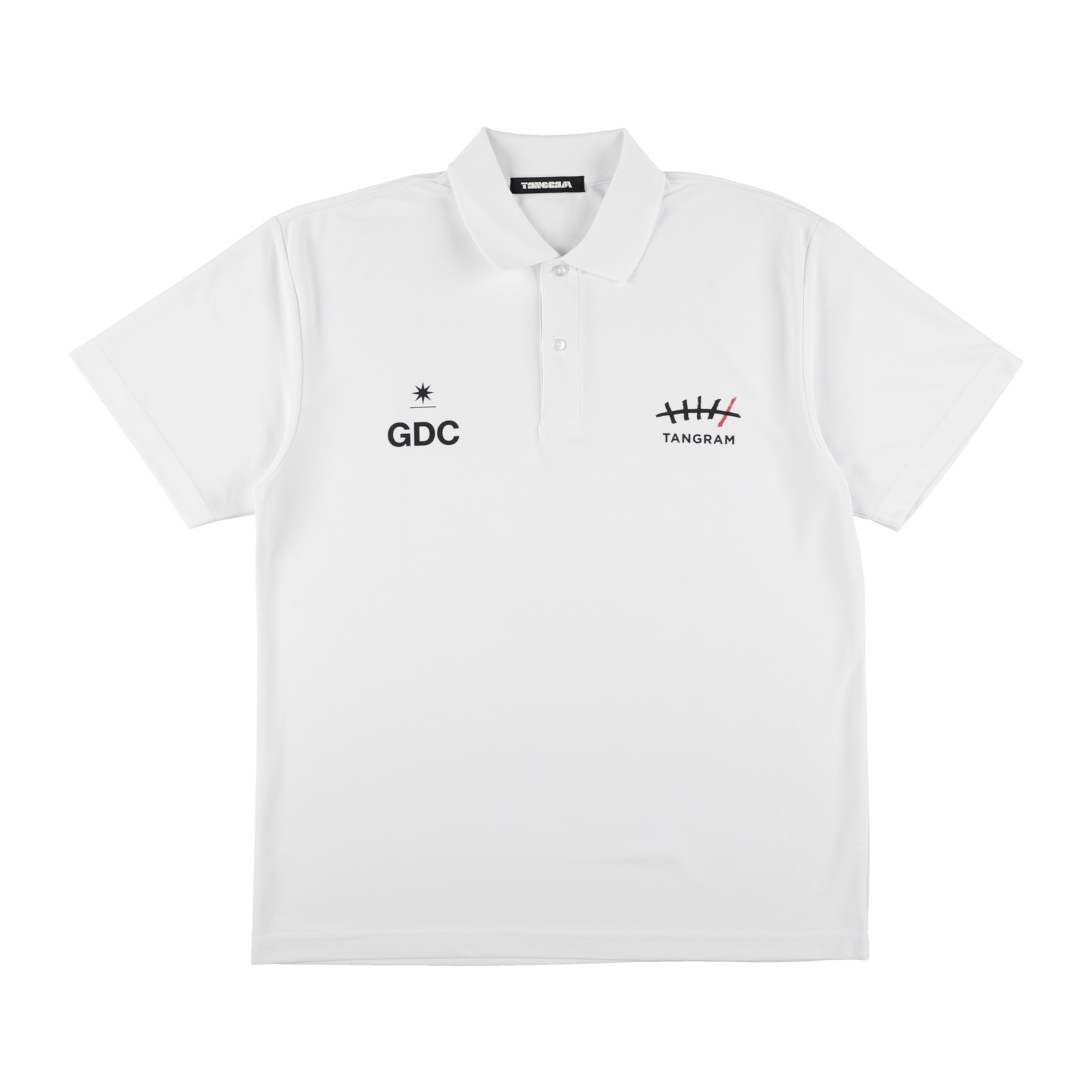 GDC×TANGRAM 5TH ANNIV. T.5 TOKYO POLO SHIRTS WHITE TGS-MPL125