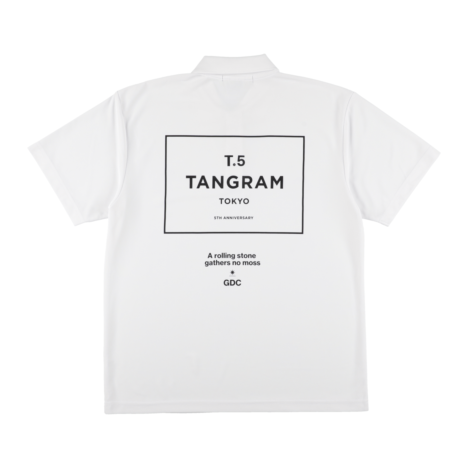 メンズウェア TANGRAM ACTIVE POLO SHIRTS GDC×TANGRAM 5TH ANNIV. T.5 TOKYO POLO SHIRTS WHITE TGS-MPL125
