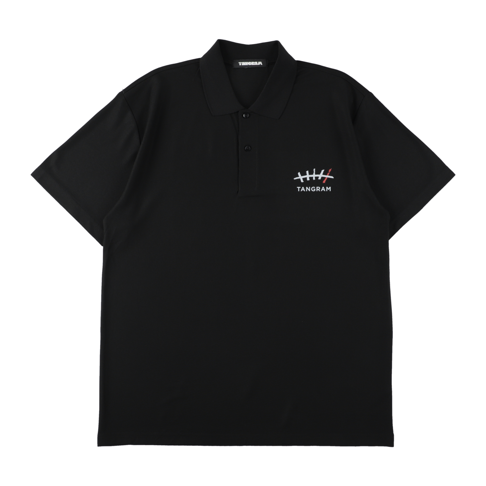 Golfickers × TANGRAM 5TH ANNIV. POLO SHIRTS BLACK TGS-MPL127【受注 Golfickers × TANGRAM 5TH ANNIV. POLO SHIRTS BLACK TGS-MPL127【受注
