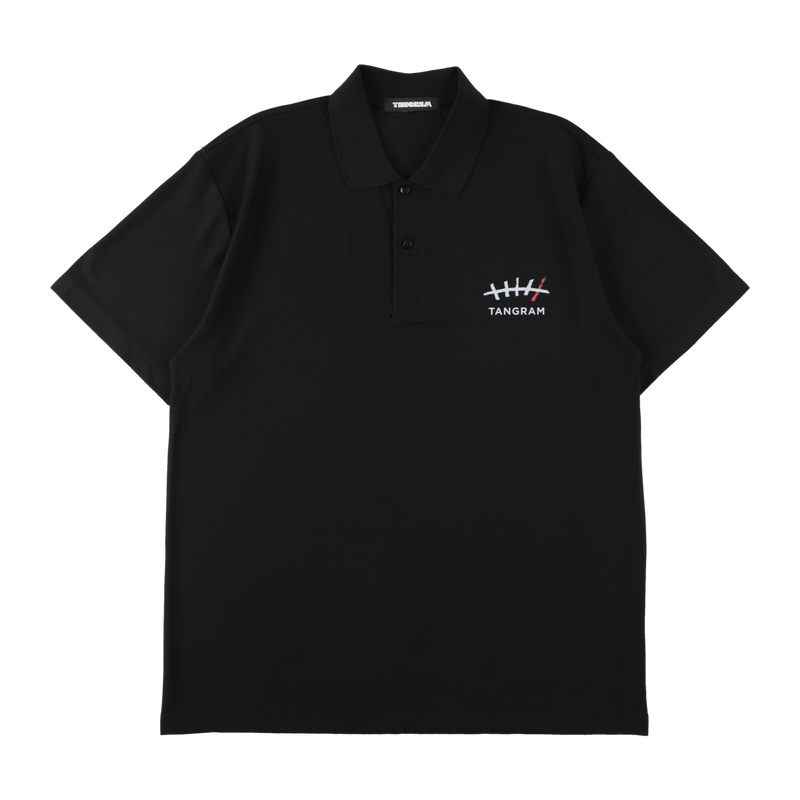 TANGRAM Golfickers 5th ANNIV ポロシャツ Golfickers × TANGRAM 5TH ANNIV. POLO SHIRTS BLACK TGS-MPL127【受注