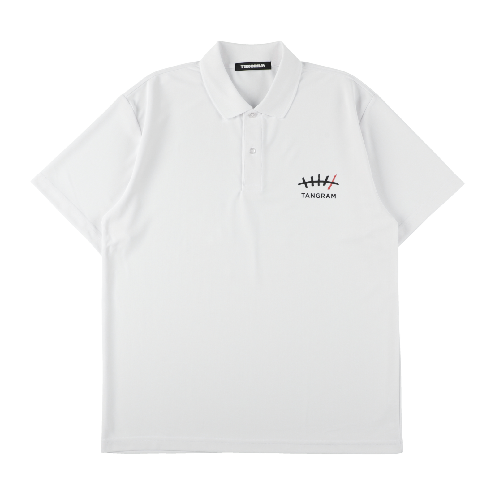 Golfickers × TANGRAM 5TH ANNIV. POLO SHIRTS WHITE TGS-MPL127【受注 Golfickers × TANGRAM 5TH ANNIV. POLO SHIRTS WHITE TGS-MPL127【受注