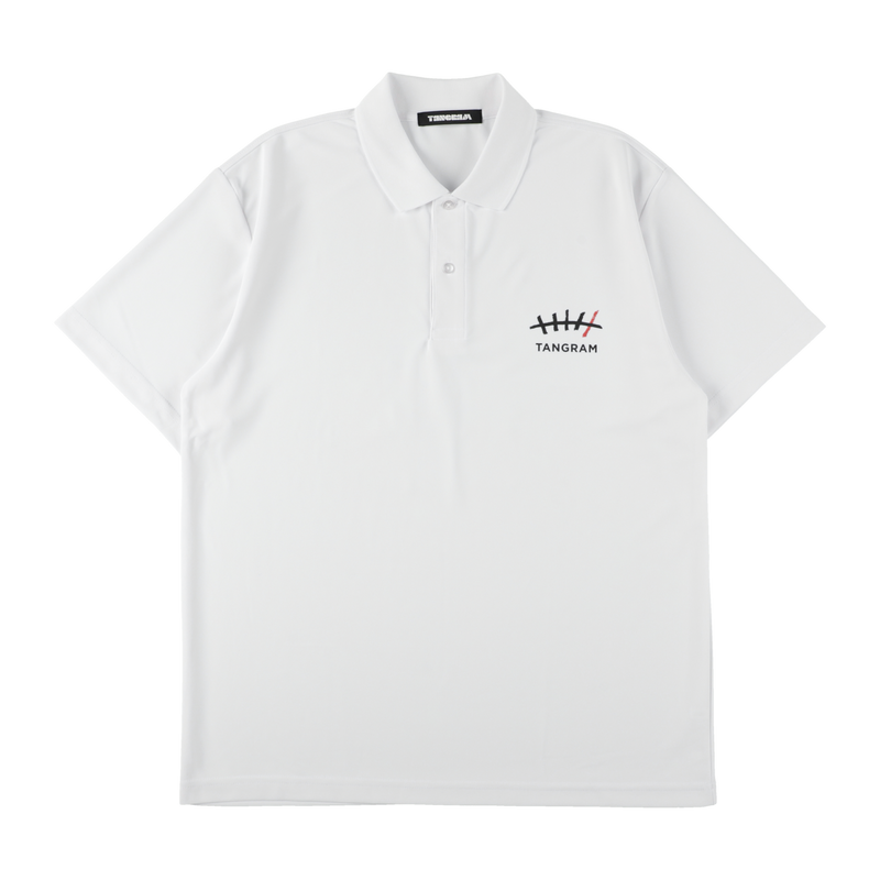 Golfickers × TANGRAM 5TH ANNIV. POLO SHIRTS WHITE TGS-MPL127【受注