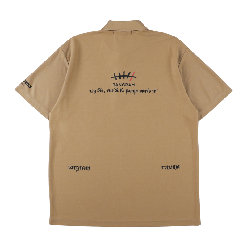 RENOMA × TANGRAM 5TH ANNIV. POLO SHIRTS SAND KHAKI TGS-MPL128