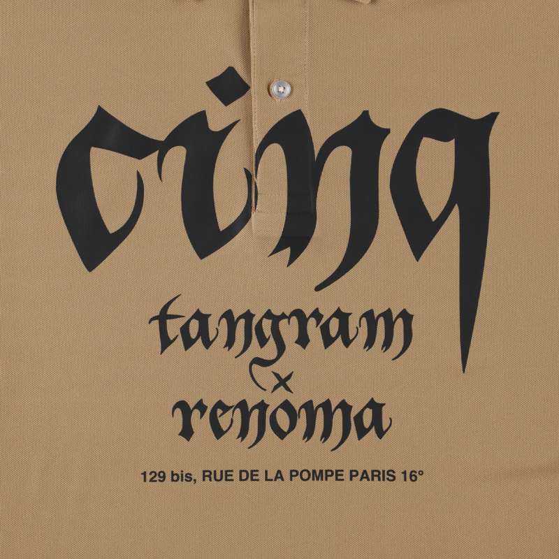RENOMA × TANGRAM 5TH ANNIV. POLO SHIRTS SAND KHAKI TGS-MPL128