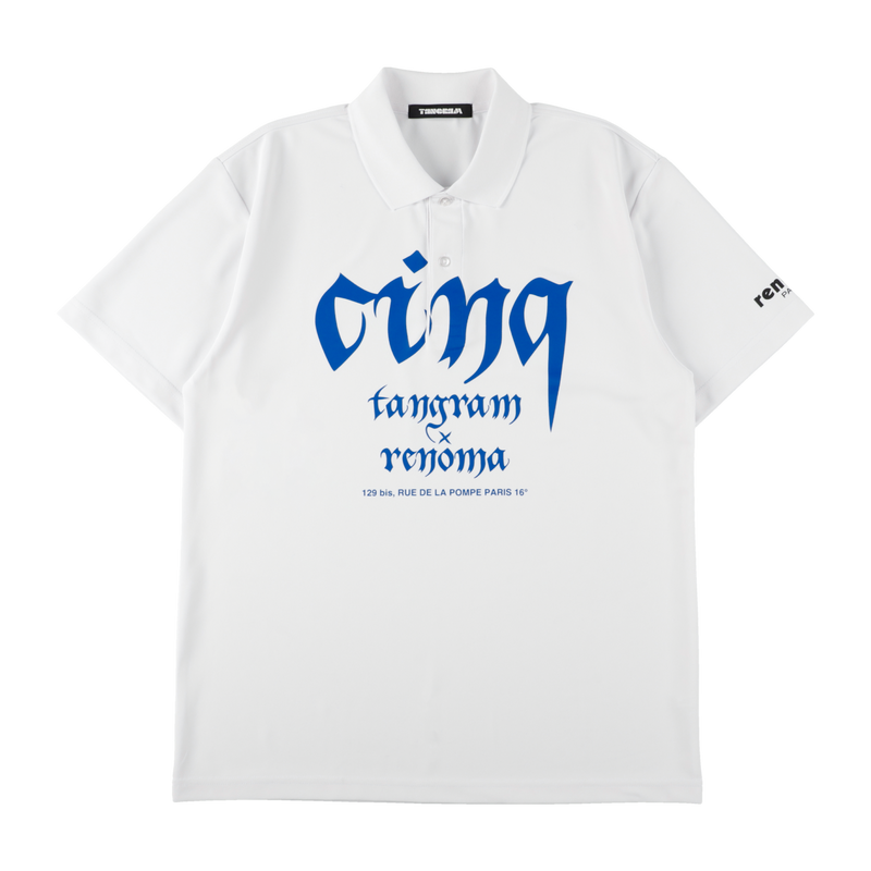 RENOMA × TANGRAM 5TH ANNIV. POLO SHIRTS WHITE TGS-MPL128【受注商品】
