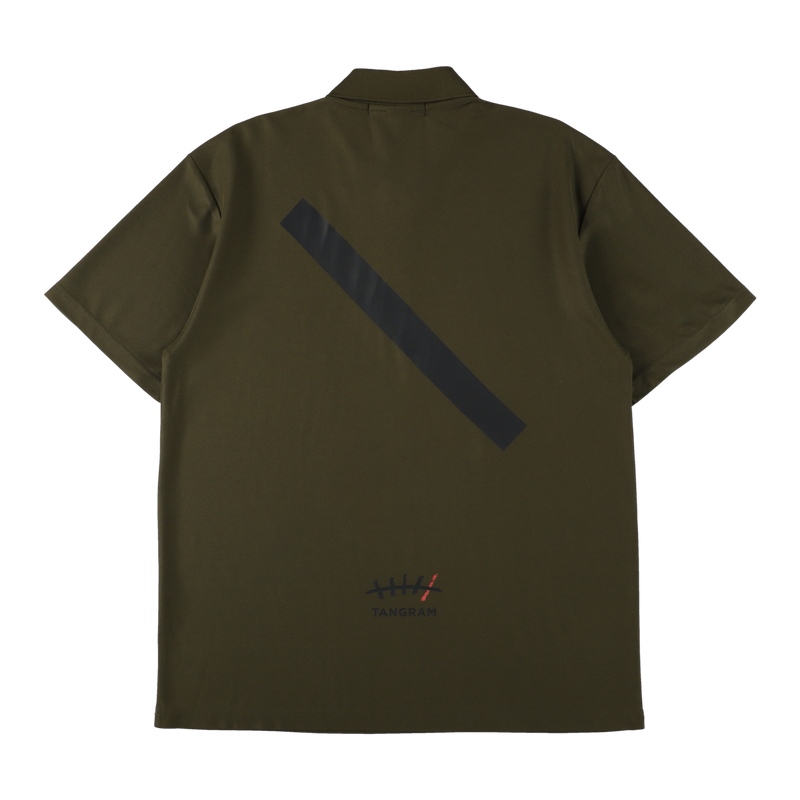Saturdays NYC × TANGRAM 5TH ANNIV. POLO SHIRTS OLIVE TGS-MPL130