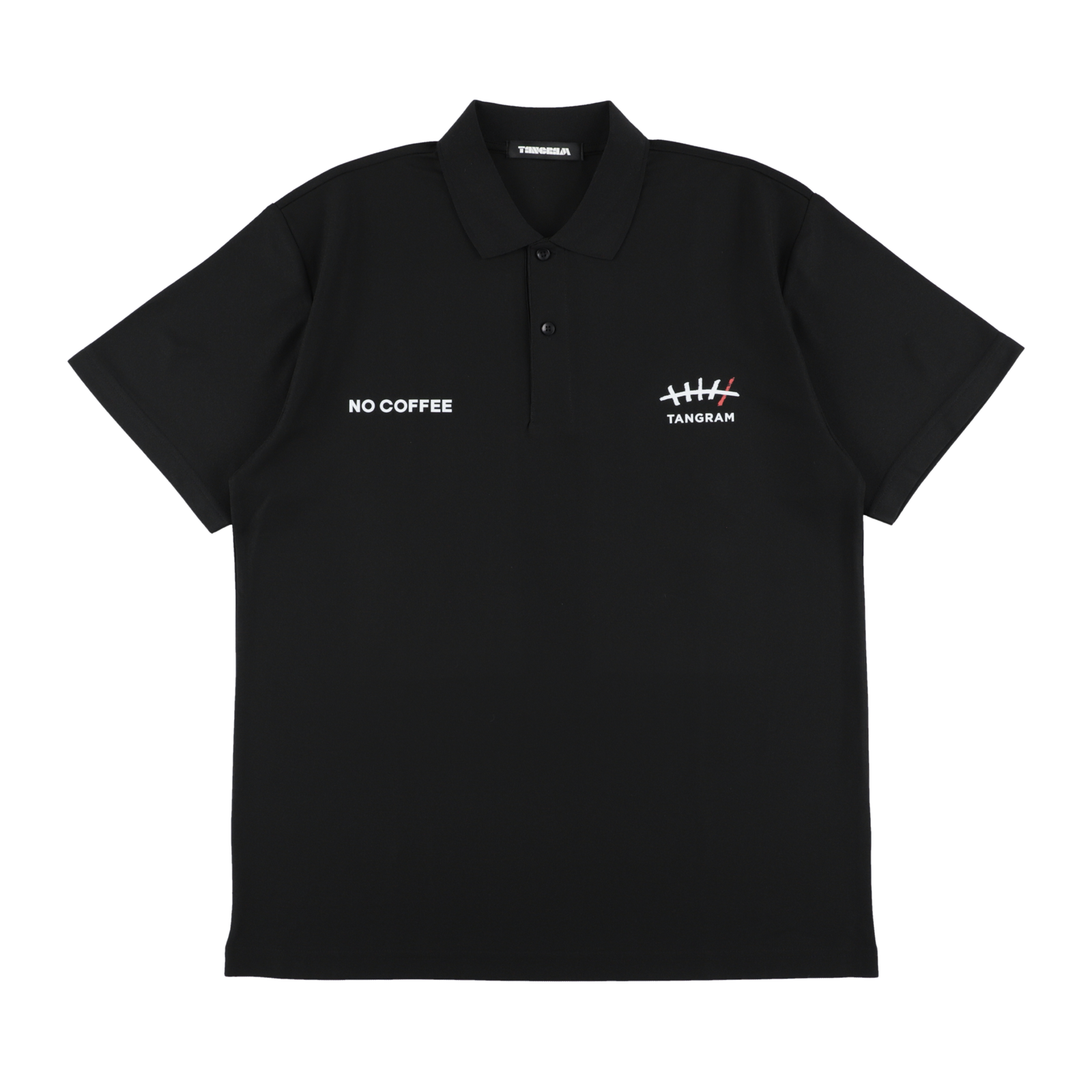 NO COFFEE × TANGRAM 5TH ANNIV. POLO SHIRTS BLACK TGS-MPL131【受注