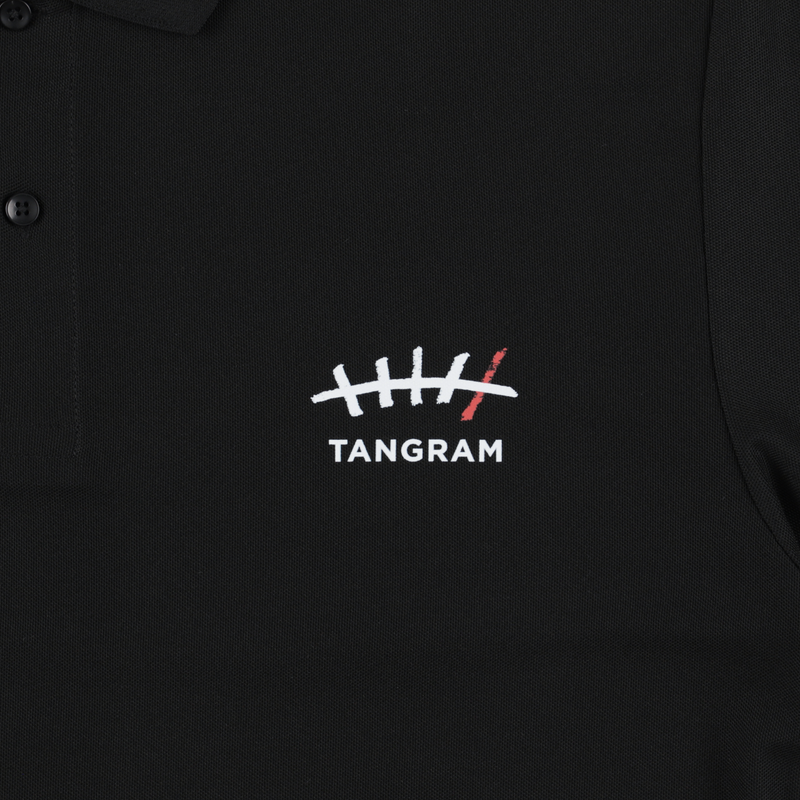 NO COFFEE × TANGRAM 5TH ANNIV. POLO SHIRTS BLACK TGS-MPL131【受注 NO COFFEE × TANGRAM 5TH ANNIV. POLO SHIRTS BLACK TGS-MPL131【受注