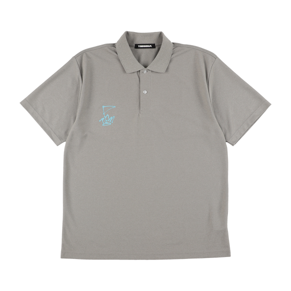 TANGRAM×RYUJI KAMIYAMA GRAFFITI POLO SHIRTS GRAY TGS-MPL43