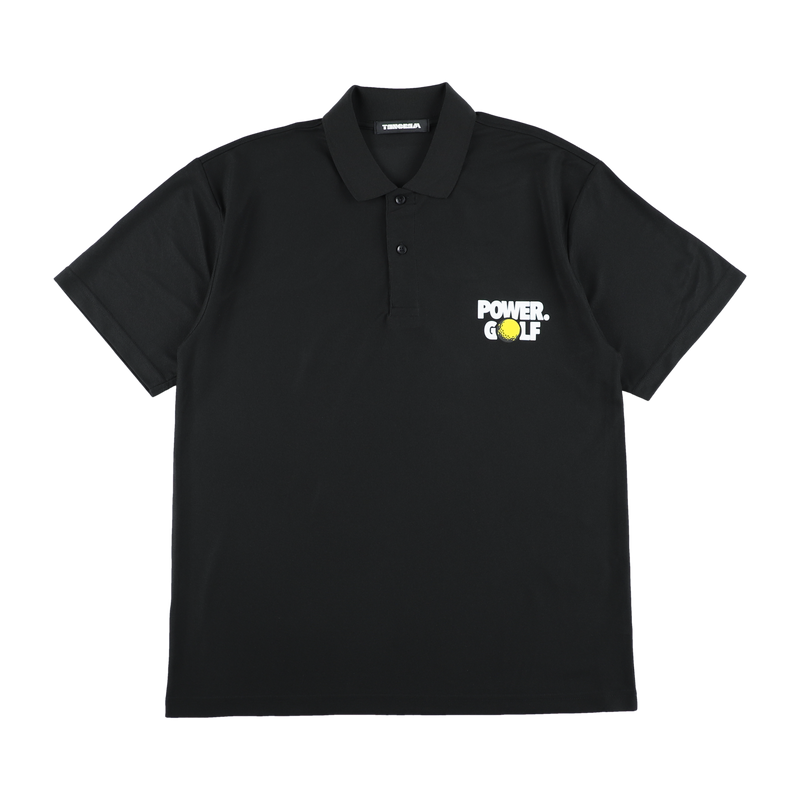 NEW POWER GOLF POLO SHIRTS BLACK TGS-MPL46