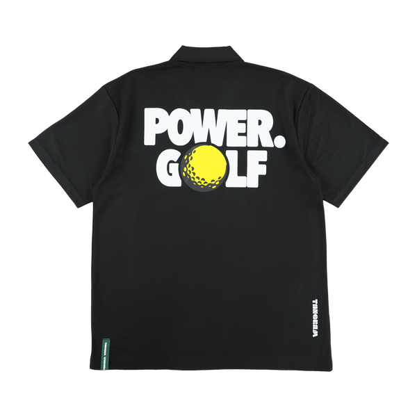 NEW POWER GOLF POLO SHIRTS BLACK TGS-MPL46