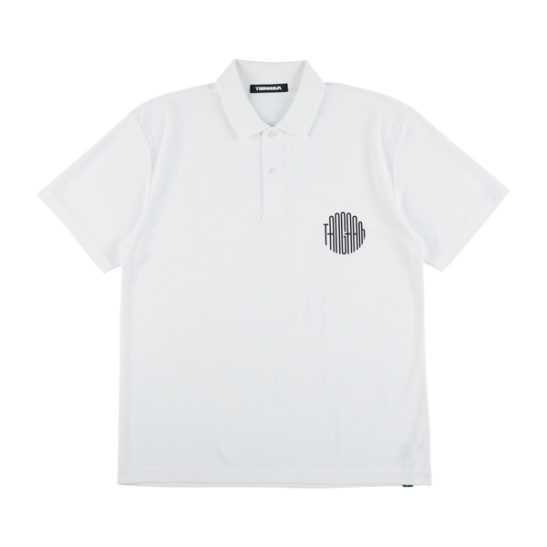 CIRCLE LOGO POLO SHIRTS WHITE TGS-MPL47