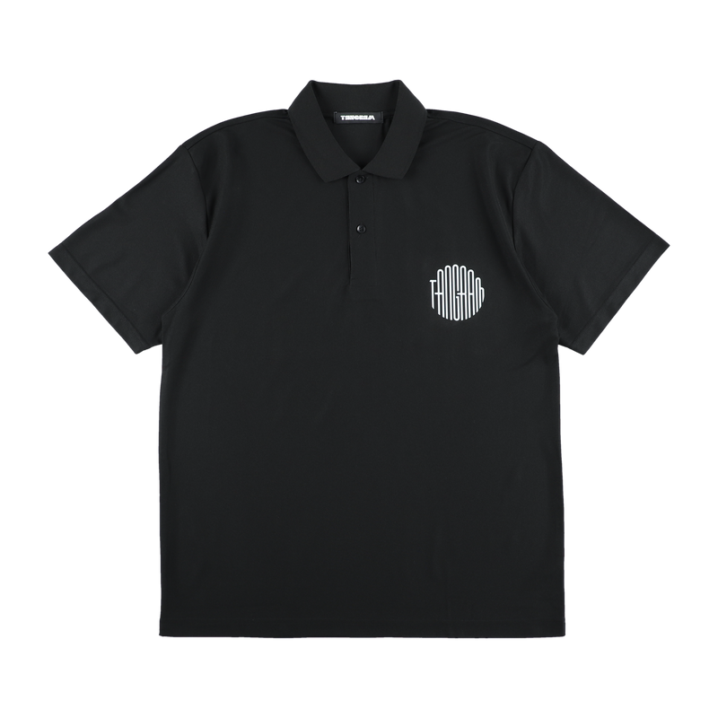 CIRCLE LOGO POLO SHIRTS BLACK TGS-MPL47