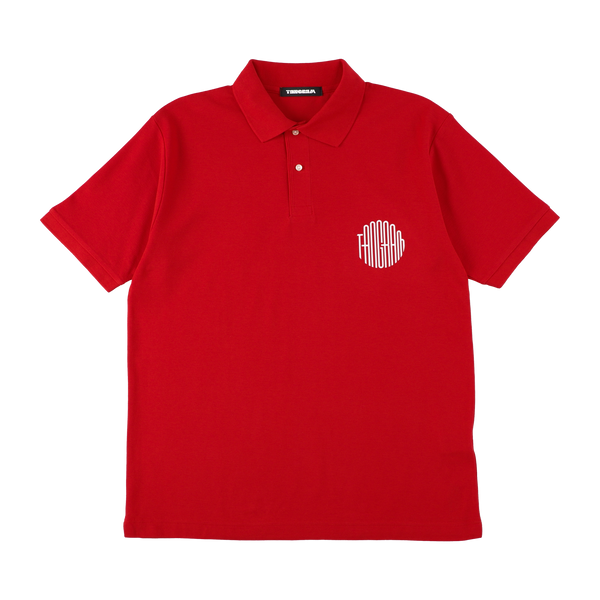 CIRCLE LOGO T/C POLO SHIRTS RED TGS-MPL49