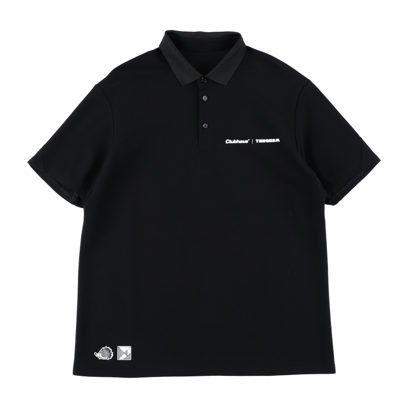 CLUBHAUS × TANGRAM】 NEW POLO BLACK CLUBHAUS × TANGRAM】 NEW POLO BLACK