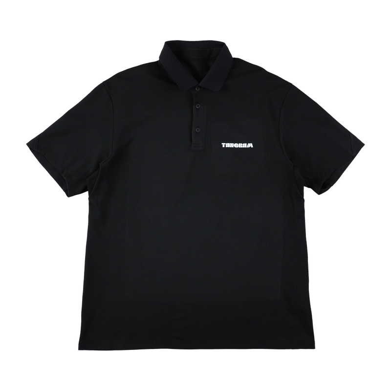 BASIC LOGO FLEX POLO SHIRTS BLACK TGS-MPL63