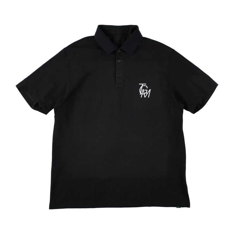 TGM LOGO FLEX POLO SHIRTS BLACK TGS-MPL64