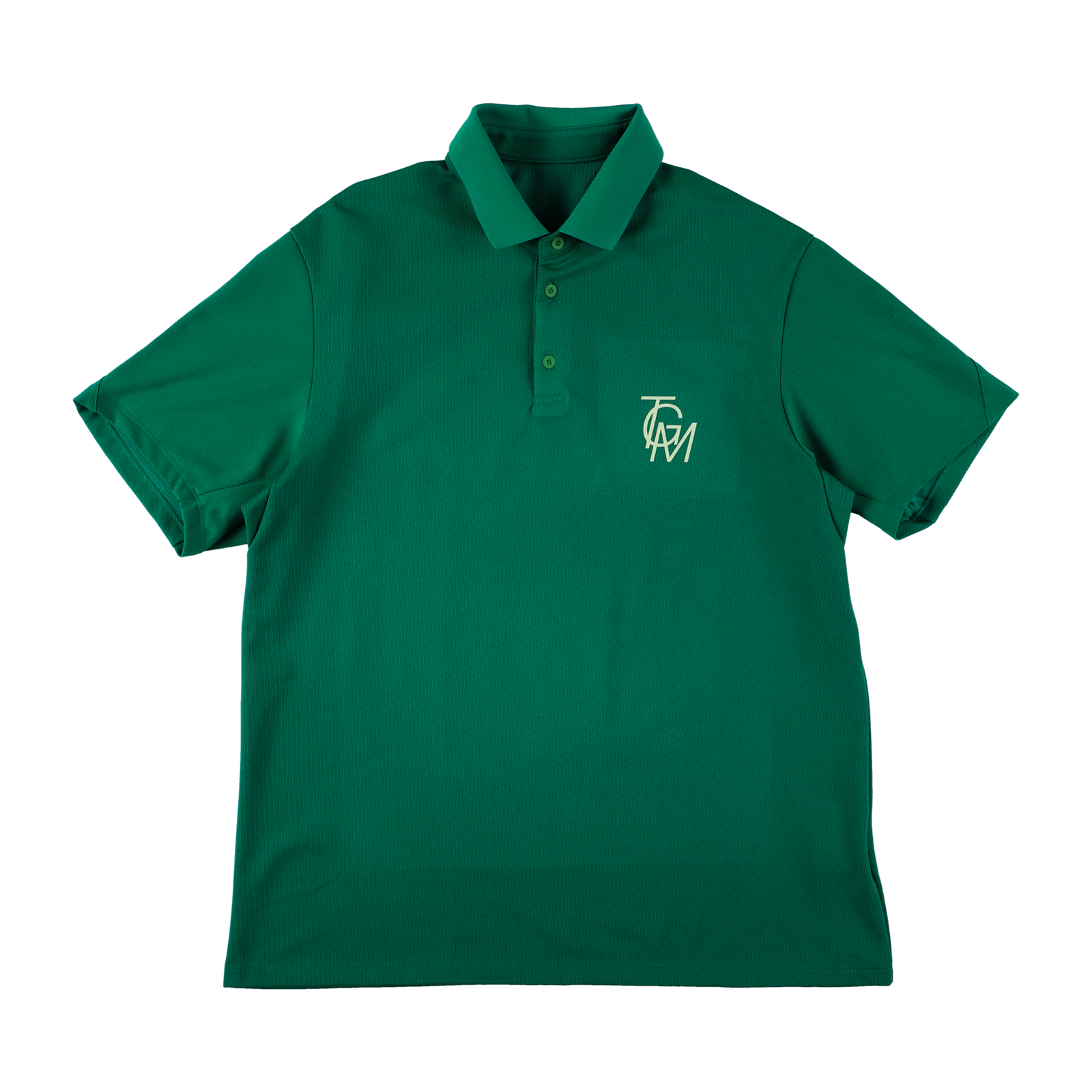 TGM LOGO FLEX POLO SHIRTS GREEN TGS-MPL64 – TANGRAM