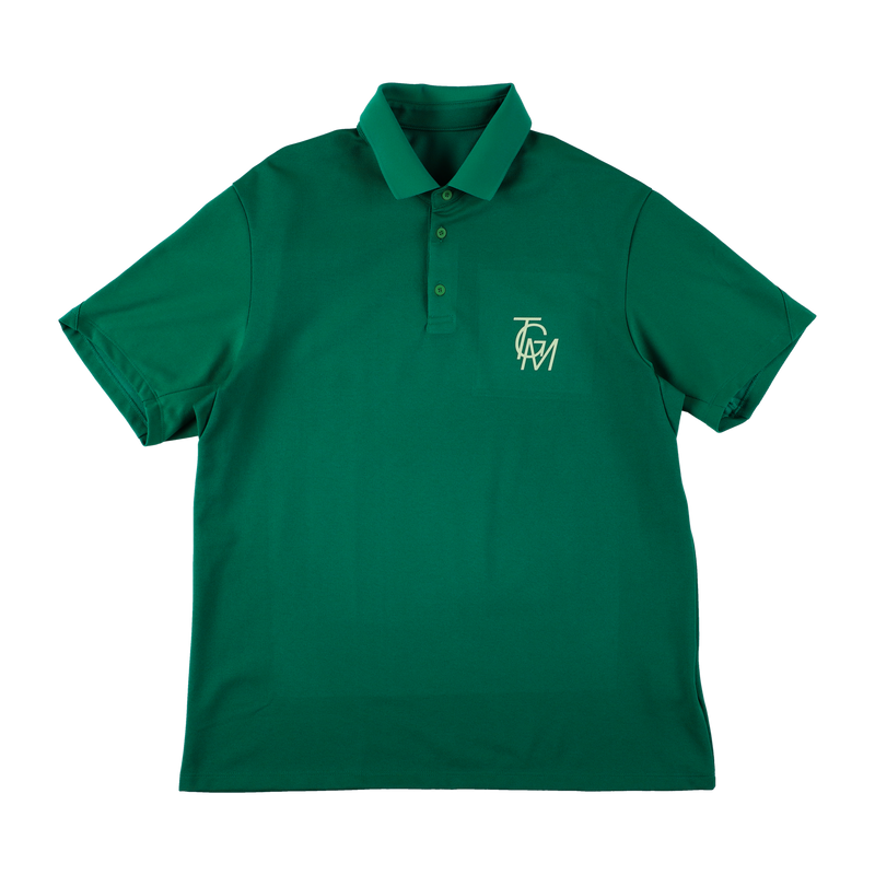 TGM LOGO FLEX POLO SHIRTS GREEN TGS-MPL64