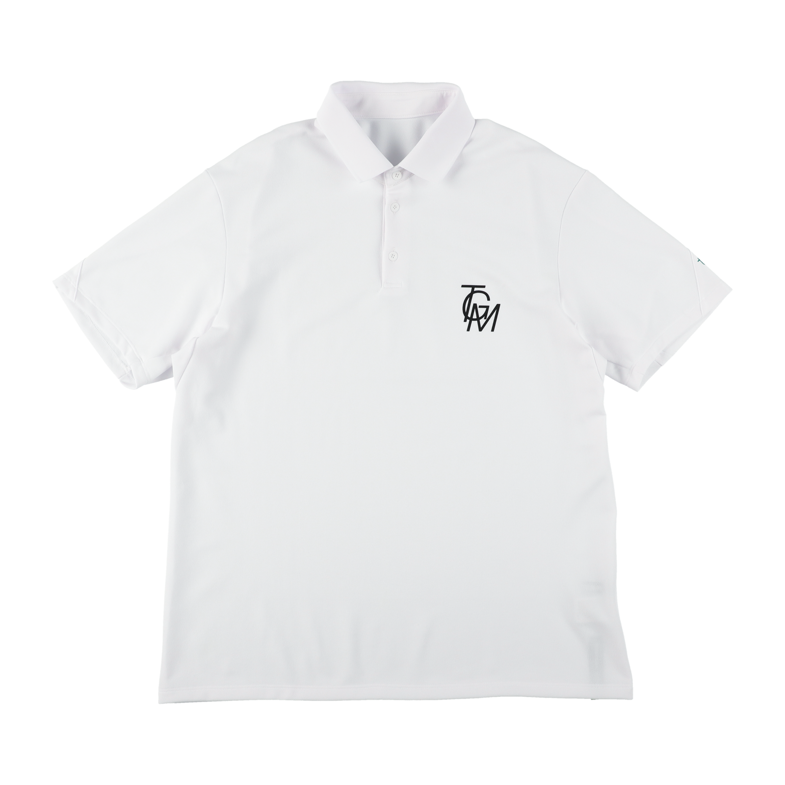 TGM LOGO FLEX POLO SHIRTS WHITE TGS-MPL64 – TANGRAM