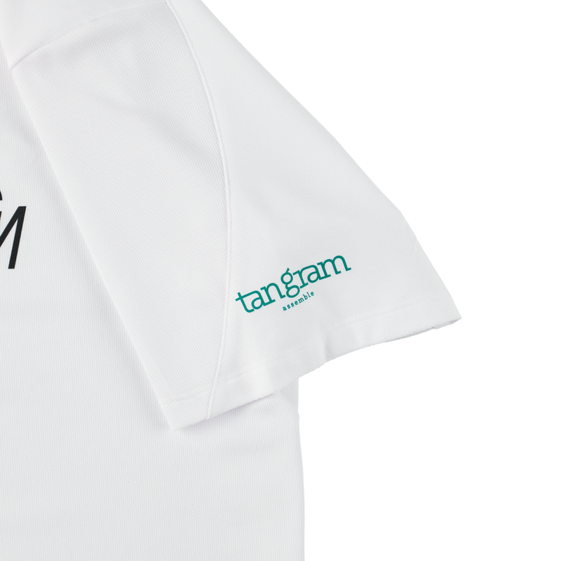 TGM LOGO FLEX POLO SHIRTS WHITE TGS-MPL64