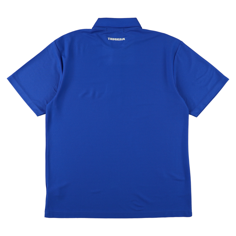 LABEL LOGO POLO SHIRTS BLUE TGS-MPL79