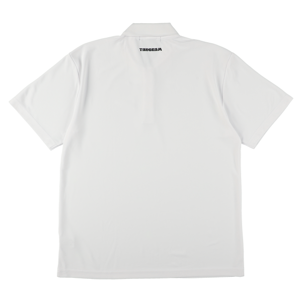 LABEL LOGO POLO SHIRTS WHITE TGS-MPL79