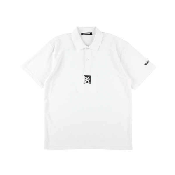 ON THE GRASS NEON POLO SHIRTS WHITE TGS-MPL87