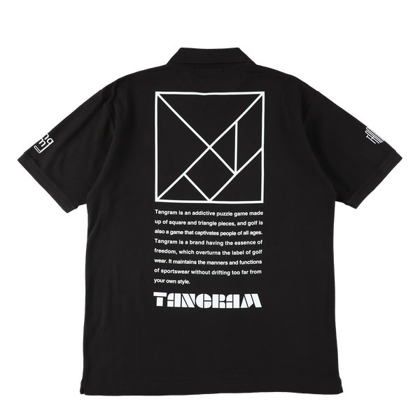 TURF LOGO POLO SHIRTS BLACK TGS-MPL94
