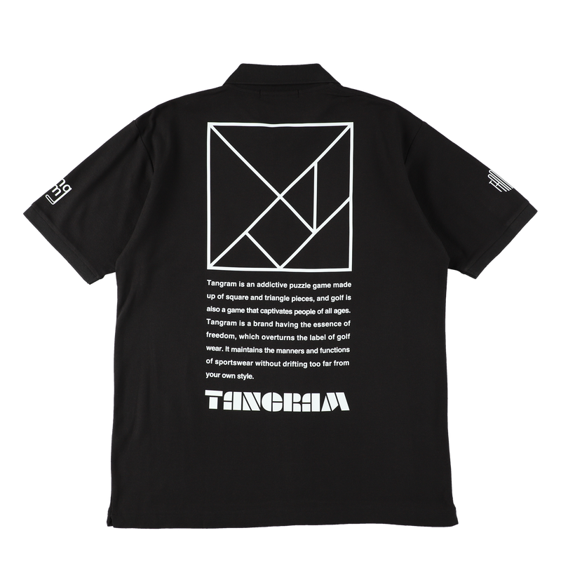TURF LOGO POLO SHIRTS BLACK TGS-MPL94