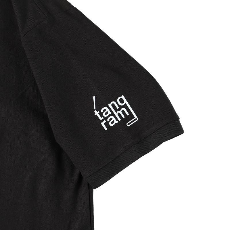 TURF LOGO POLO SHIRTS BLACK TGS-MPL94