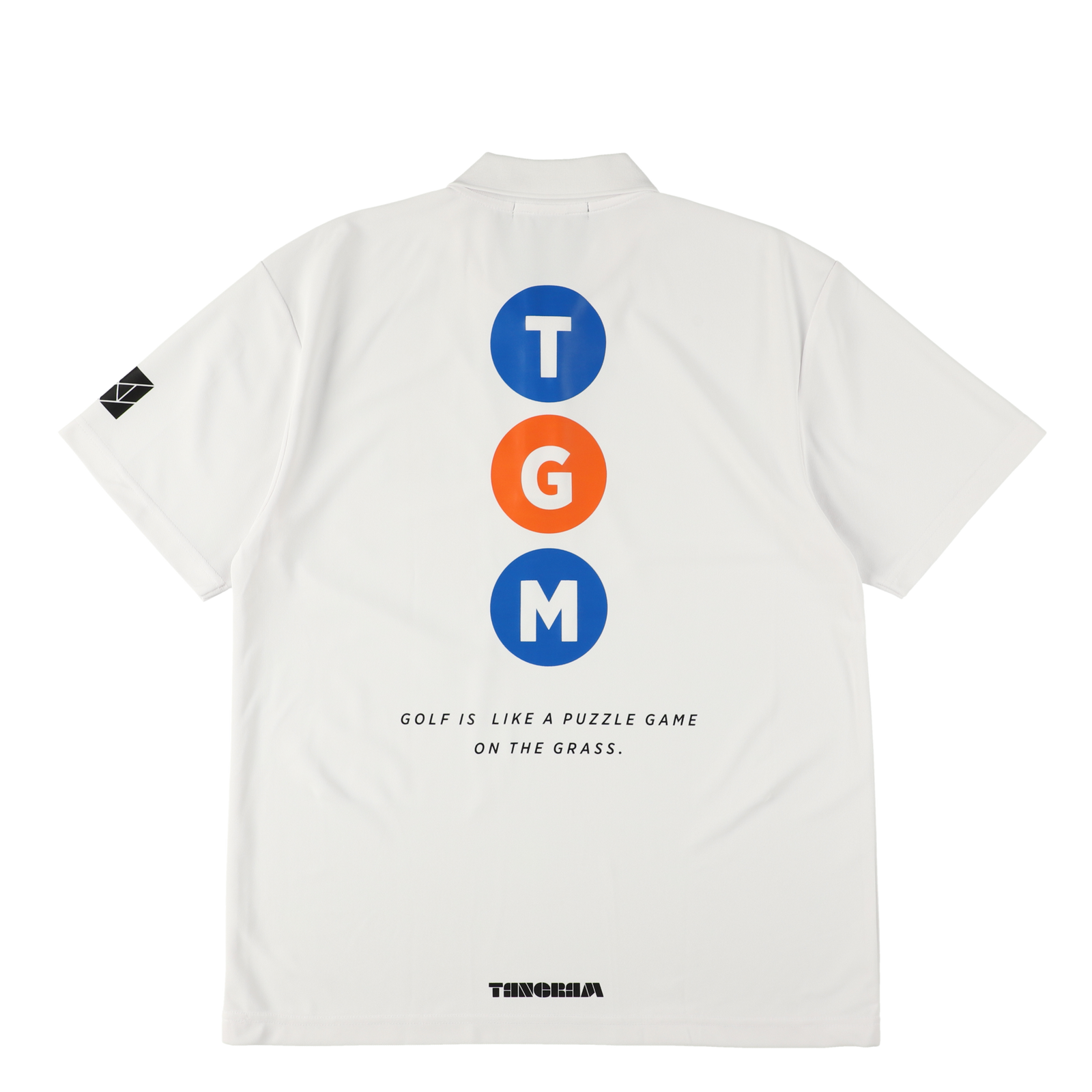 THREE CIRCLE POLO SHIRTS WHITE TGS-MPL96 – TANGRAM