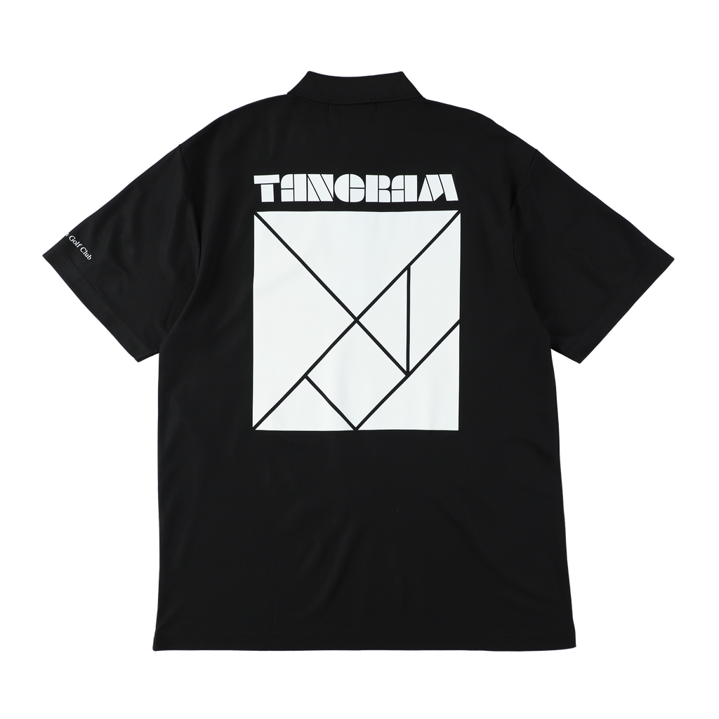 BASIC PUZZLE LOGO POLO SHIRTS BLACK TGS-MPL97 – TANGRAM