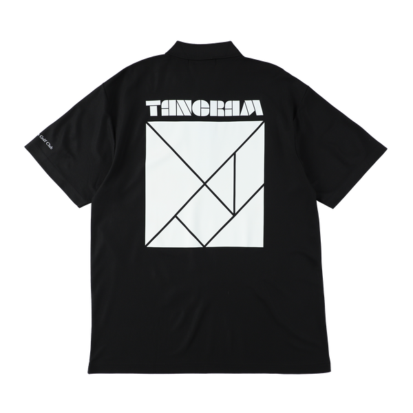 BASIC PUZZLE LOGO POLO SHIRTS BLACK TGS-MPL97